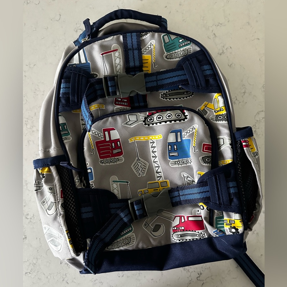Pottery Barn Kids Mackenzie Backpack, Jax Construction, glow-in-the-dark, small